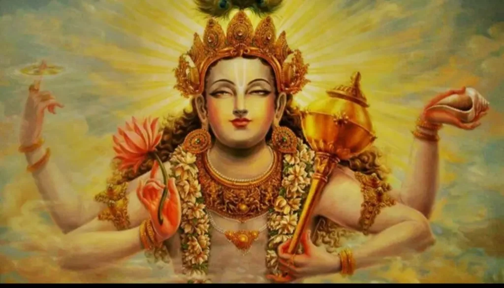 Anant Chaturdashi 2025 – Lord Vishnu with Anant Sutra and Ganesh Visarjan theme